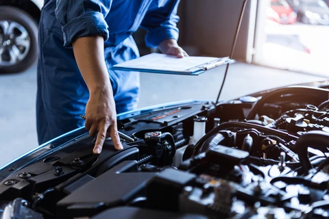 Car inspection service at Marwat Garage Ajman checking engine and vehicle condition