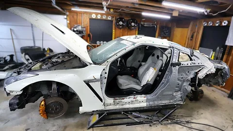 car right quarter panel damage