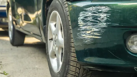 car running board paint damage