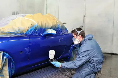 Car paint shop near me – Marwat Garage professional car painting facility