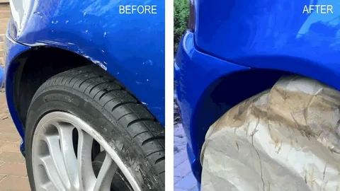 Car paint shop near me – before and after car respray results at Marwat Garage