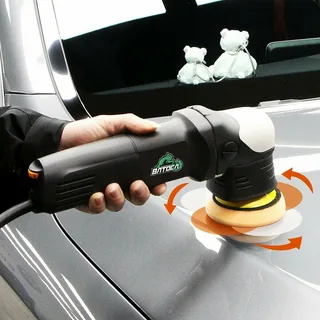 car paint polish near me using dual-action polishing machine