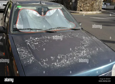Car paint damaged by UAE sun and dust before protection service